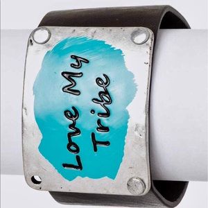 Love My Tribe-Adjustable Leather Bracelet